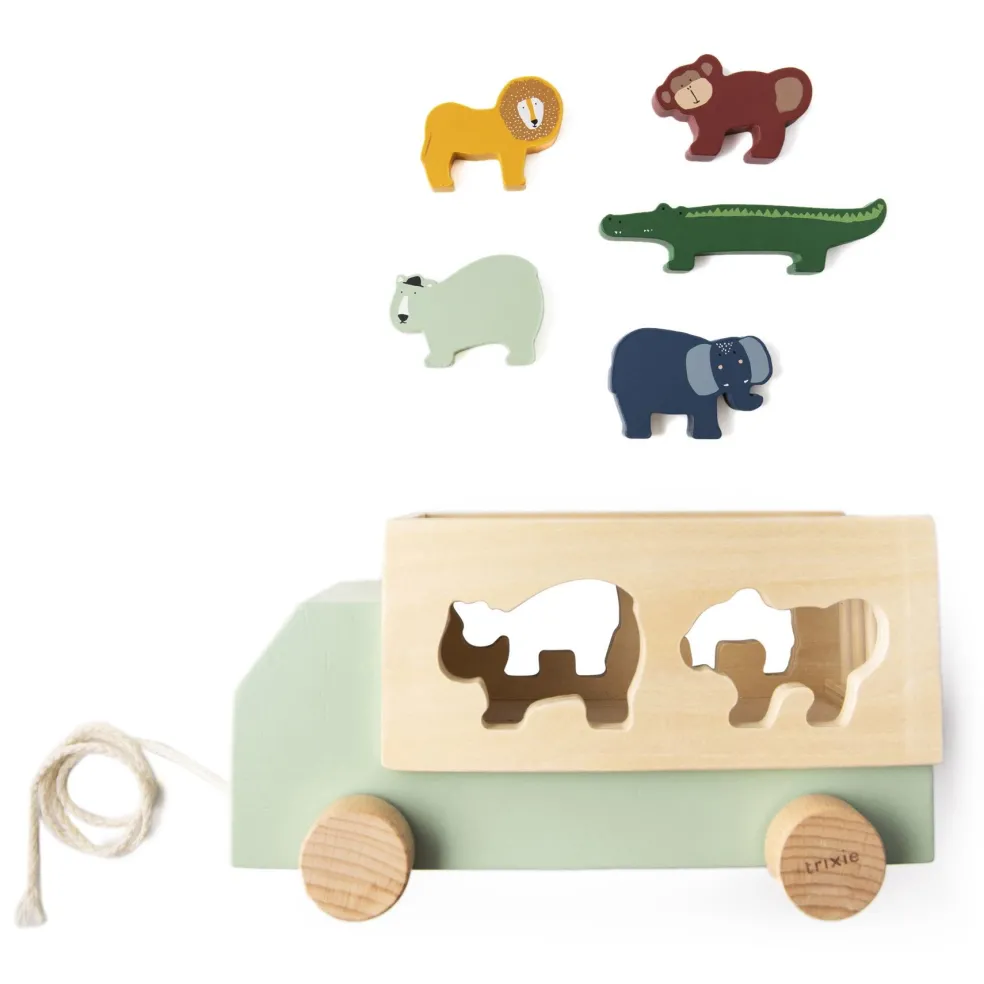 Trixie Baby & Kids Lastwagen Steckspiel Tieren