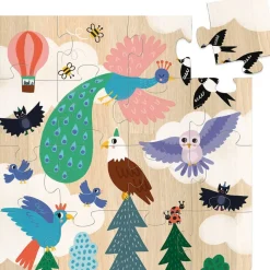 Vilac 3 Holzpuzzles Land Meer Luft 16 Teile