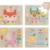 Vilac 4 Puzzles Tieren Suzy Ultman