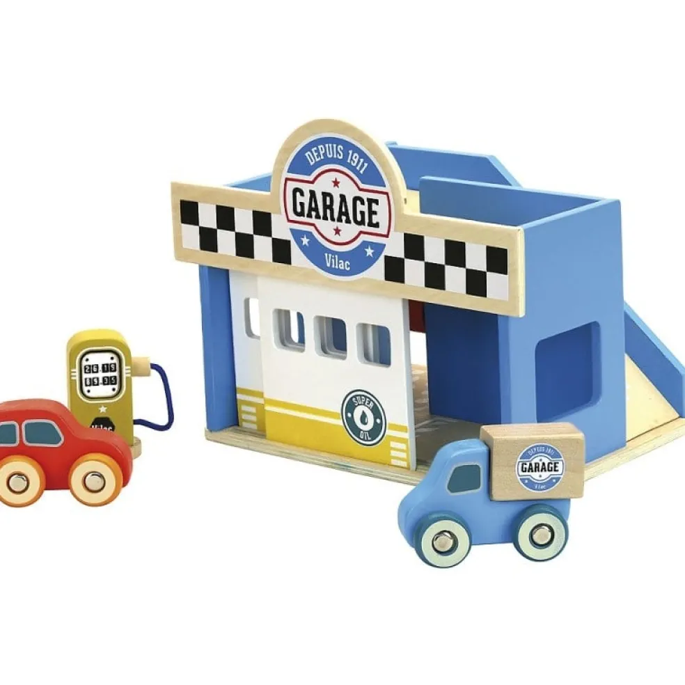 Vilac Garage Vilacity Holz blau 2367