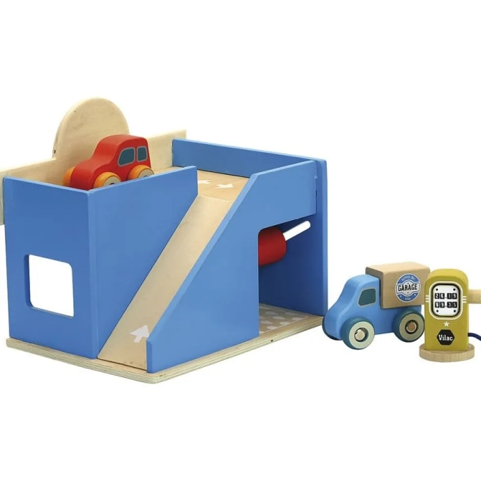 Vilac Garage Vilacity Holz blau 2367