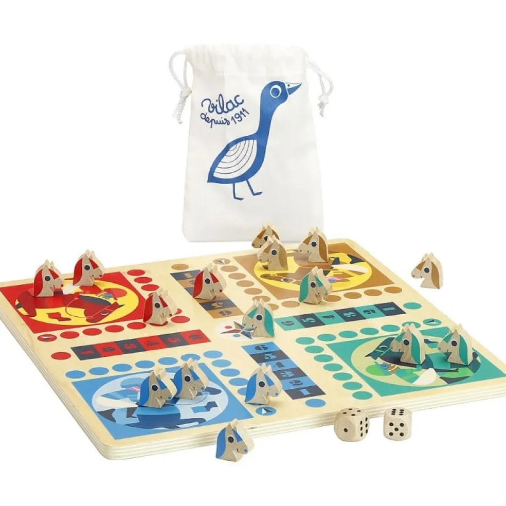 Vilac Gänsespiel & Ludo Holz 7607