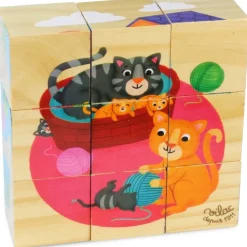 Vilac Holz Blockpuzzle Tiere