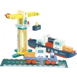 Vilac LKW mit Containern Vilacity Holz Blau 2358