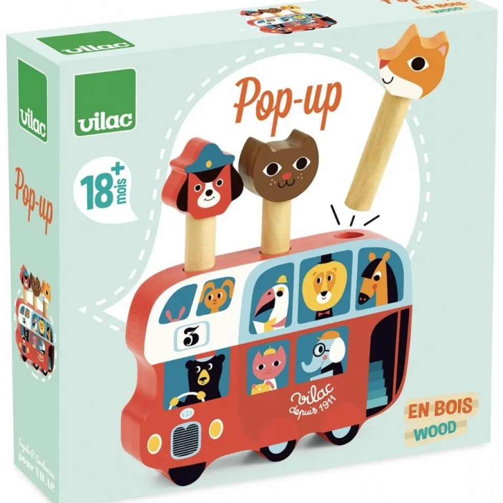Vilac Pop-up Bus Spiel Holz 7751