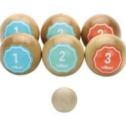 Vilac Retro Pétanque Kugel-Set Holz 4062