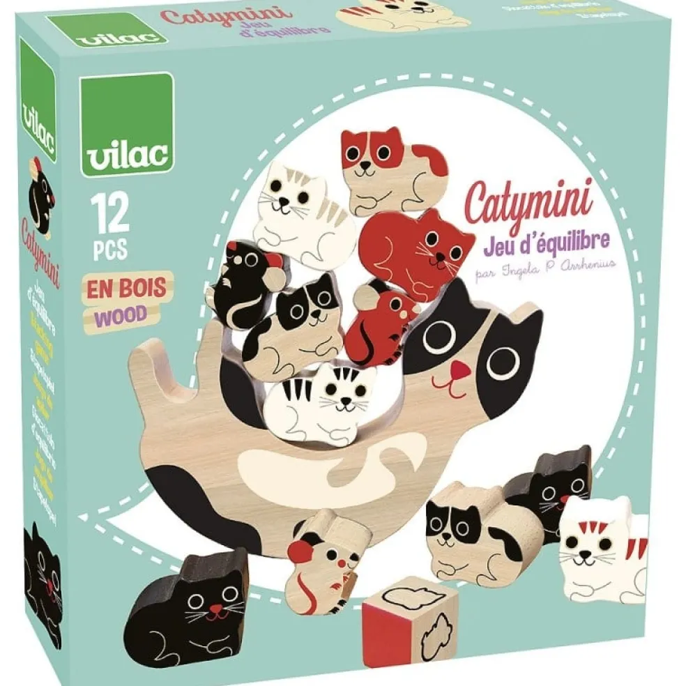 Vilac Stapel Spiel Katzen Holz 7778