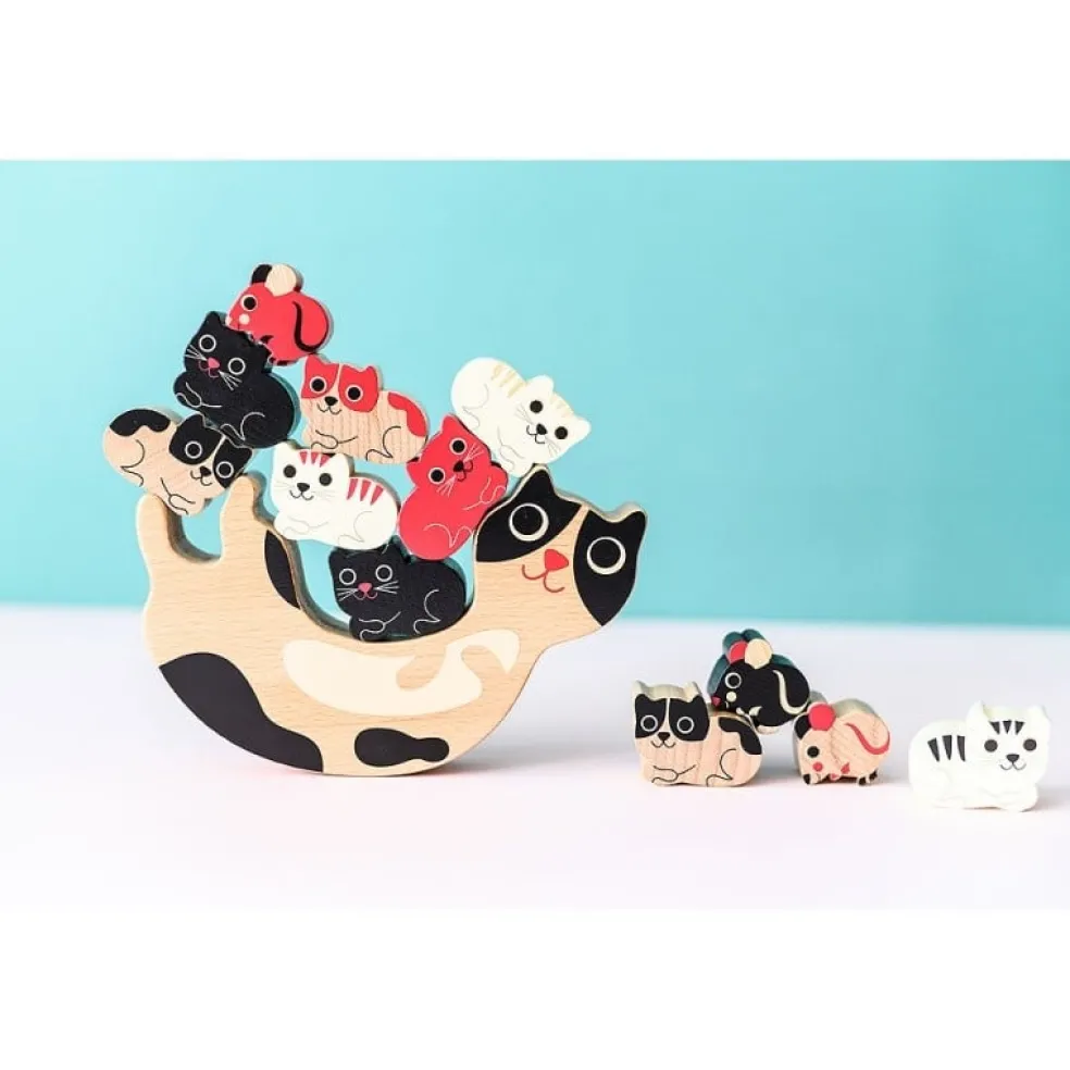 Vilac Stapel Spiel Katzen Holz 7778